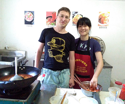 外國學員學火鍋 外國學員學火鍋